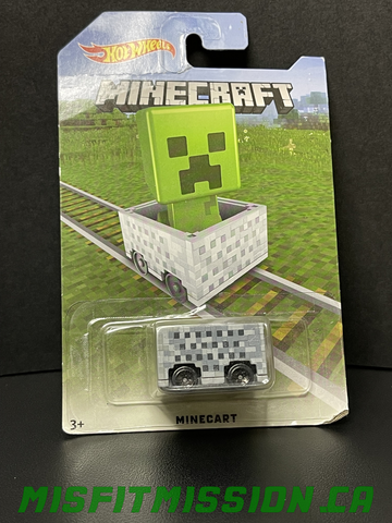 Hot Wheels Minecraft Creeper Minecart (New)