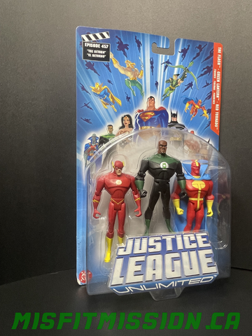 Justice League Unlimited Flash, Green Lantern, Red Tornado (New)