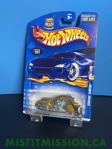 2002 Hot Wheels 35th Anniversary Scorchin' scooter #197 (New)