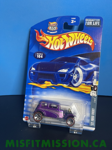 2002 Hot Wheels 35th Anniversary '32 Ford Vicky #104 (New)