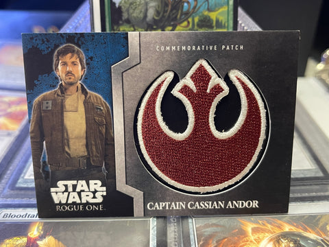 2016 Topps Star Wars Rogue One Captain Cassian Andor Commemorative Patch card
