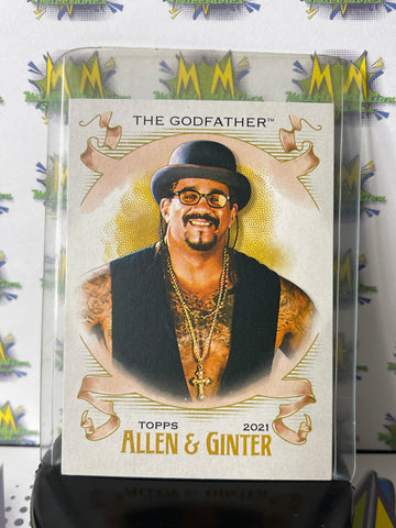 2021 WWE Topps Allen and Ginter The World Champions The Godfather AG30