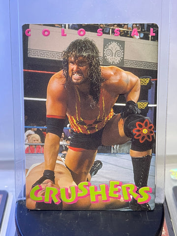 1994 WWF WWE Action Packed Colossal Crushers Adam Bomb Card