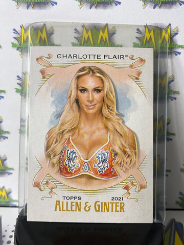 2021 WWE Topps Allen and Ginter The World Champions Charlotte Flair AG7