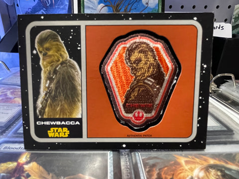 2015 Topps Journey to Star Wars The Force Awakens Authentic Chewbacca Chewie Patch Card