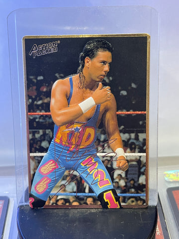 WWF WWE 1994 Action Packed 123 Kid Signature Card