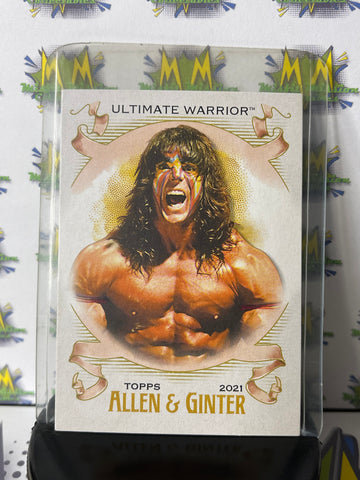 2021 WWE Topps Allen and Ginter The World Champions Ultimate Warrior AG28