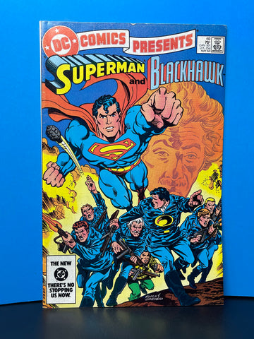 DC Comics Presents May 1984 Superman and Blackhawk #69